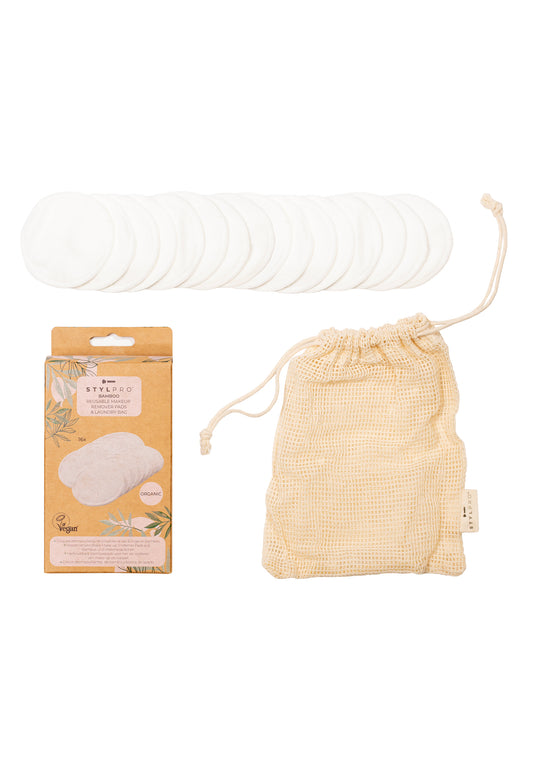 Bamboo Reusable Makeup Pads & Laundry Bag