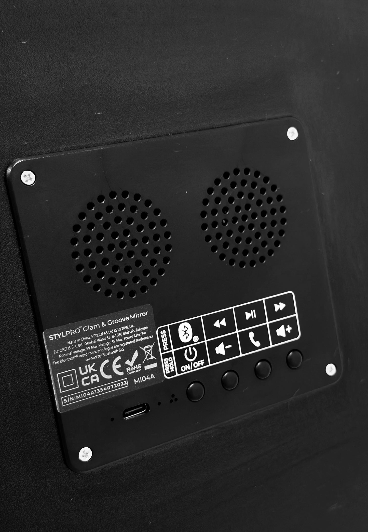 Glam & Groove Hollywood Vanity Music Mirror