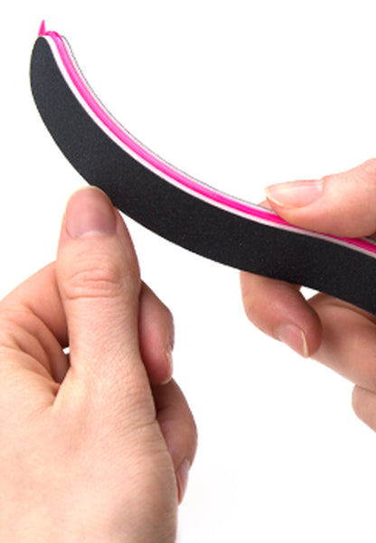 Curved 3-in-1 ergonomic Nail File