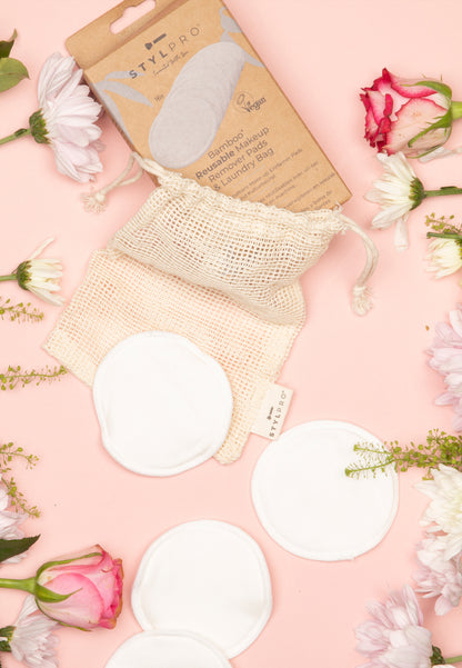 Bamboo Reusable Makeup Pads & Laundry Bag
