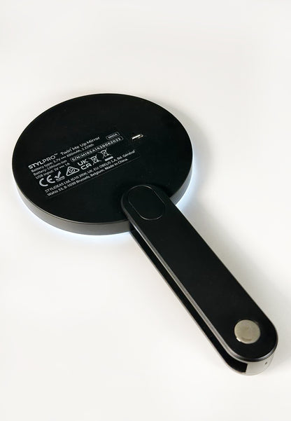 Handspiegel mit LED-Beleuchtung