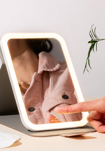 Pink Travel LED Mirror