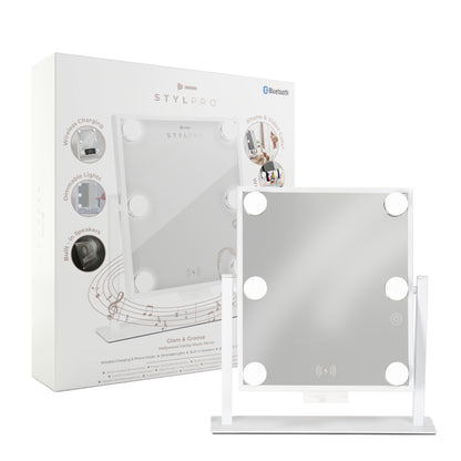 Glam & Groove Hollywood Vanity Music Mirror