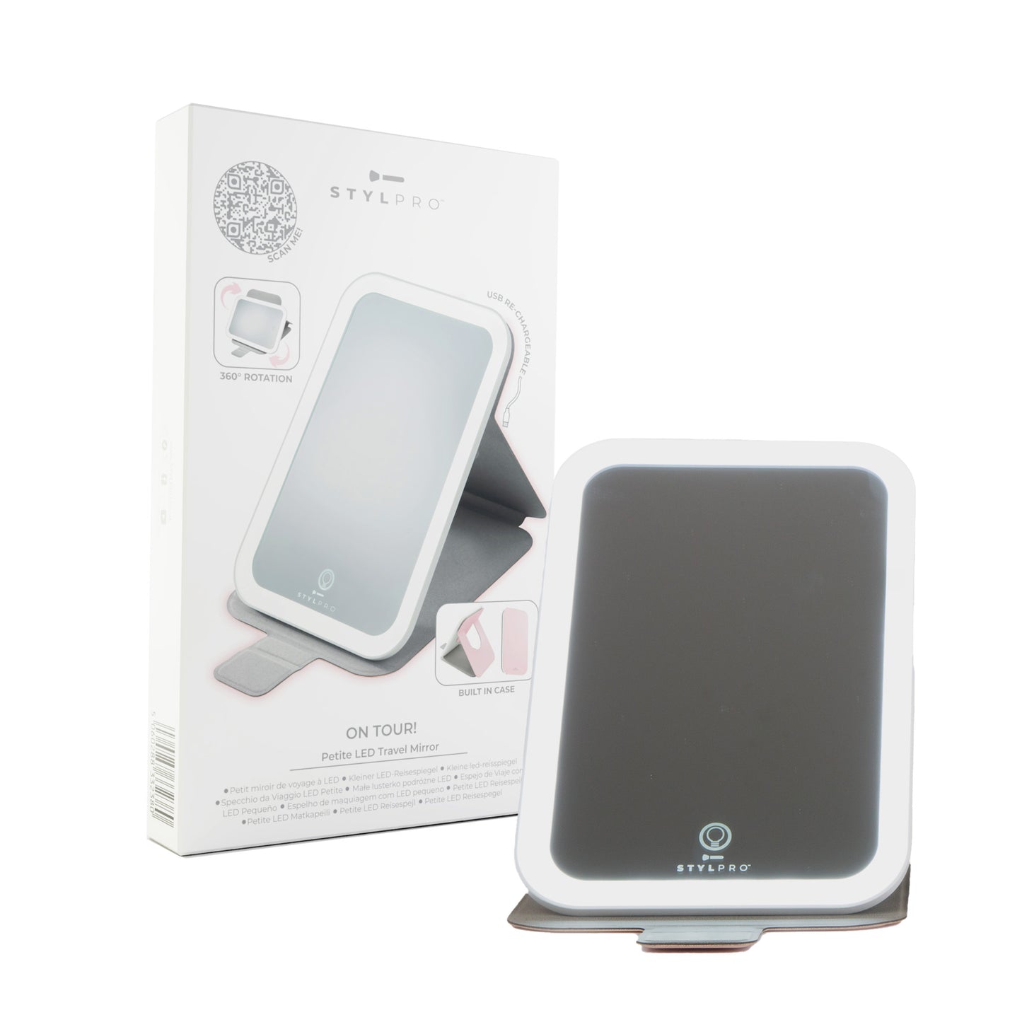 Pink Travel LED Mirror