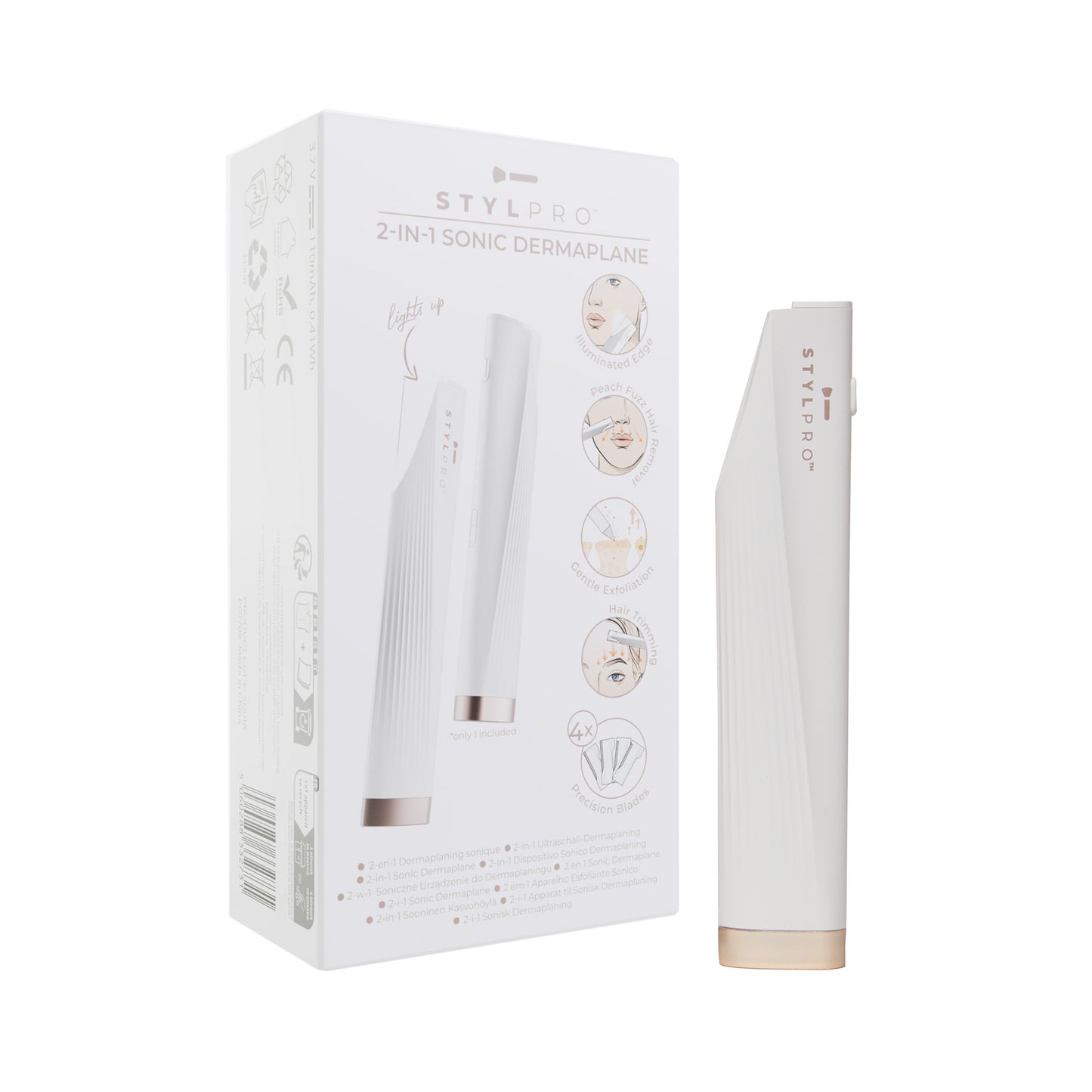 2-in-1 Light Up Sonic Dermaplane