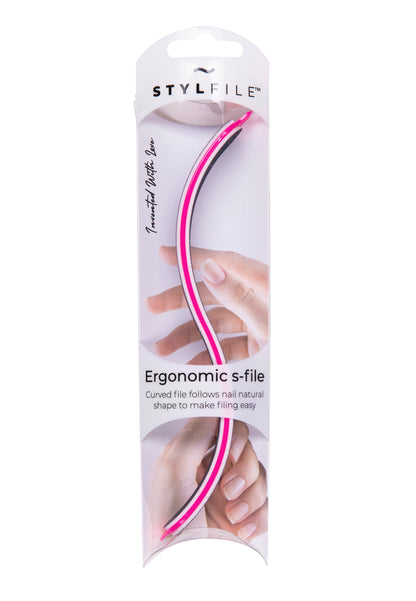 Curved 3-in-1 ergonomic Nail File