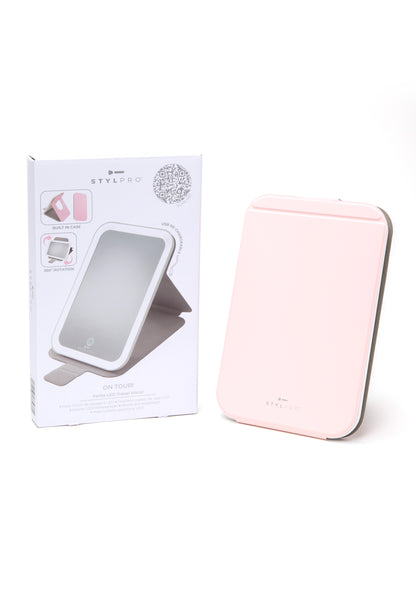 Pink Travel LED Mirror
