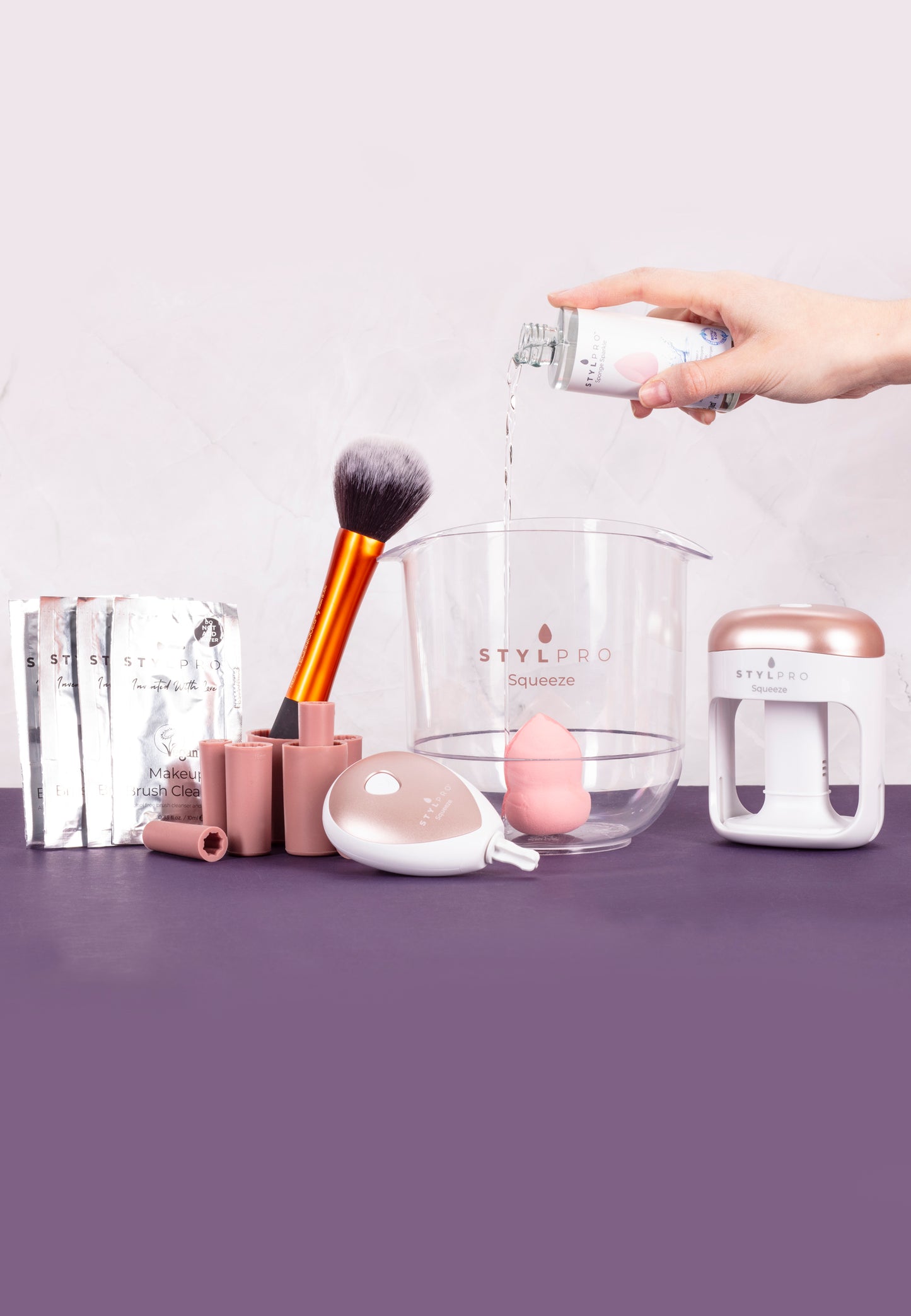 Spin & Squeeze Makeup Brush & Sponge Cleaner